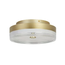 Plafoniera Searchlight CYPRUS metal, acril, auriu, alb, LED, 21W, 3000K, 1254 Lm - 42651-30GO