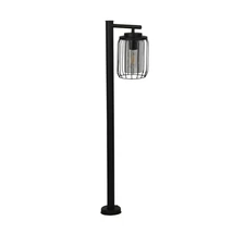 Lampadar exterior Searchlight REED metal, plastic, negru, transparent, E27, IP44 - 44611BK