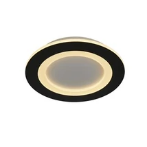Plafoniera Searchlight Ringo metal, alb, negru, LED, 25W, 3238lm, 3000K-4500K-6500K - 44712BK