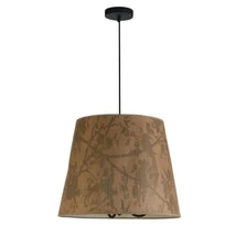 Pendul Searchlight ISLA metal, hartie, negru, E14 - 47810-3NA
