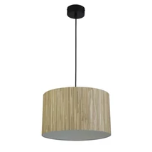 Pendul Searchlight MEADOW metal, natur, negru, bej, E27 - 49711BK
