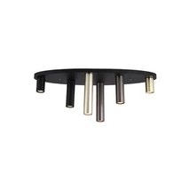Plafoniera Searchlight Tubes metal, negru, GU10, 10W - 50571-6BK