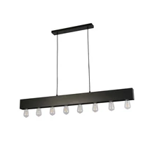 Pendul Searchlight PIANO metal, negru, E27 - 51607-8BK