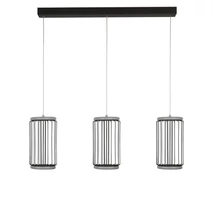 Pendul Searchlight CIRCOLO metal, plastic, negru, alb, LED, 3000K, 35W, 996lm - 54212-3BK