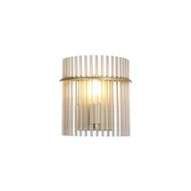 Aplica de perete Searchlight Swizzle metal, sticla, auriu, sampanie, E27, 60W - 55625CP