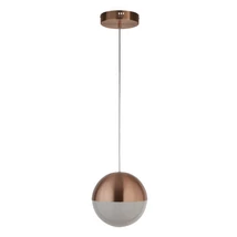 Pendul Searchlight MARBLES metal, sticla, cupru, LED, 4000K, 22W, 1860lm - 5881CU