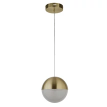 Pendul Searchlight MARBLES metal, sticla, alama, LED, 4000K, 22W, 1860lm - 5881SB