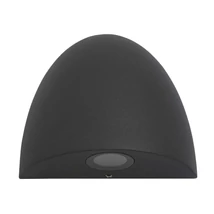 Aplica de perete exterioara Searchlight SENTINEL metal, sticla, negru, LED, 3000K, 4W, 103lm, IP54 - 61131BK