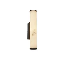 Aplica de perete Searchlight Wales metal, plastic, negru, alb, LED, 13W, 1073lm, 3000K, IP44 - 61185-1BK