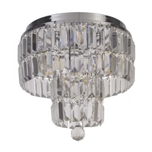 Plafoniera pentru baie Searchlight EMPIRE metal, cristal, crom, transparent, E14, IP44 - 61321-4CC