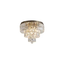 Plafoniera Searchlight Empire metal, cristal, alama, transparent, E14, 60W - 61321-6AB