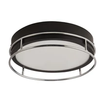 Plafoniera pentru baie Searchlight PHEONIX metal, sticla, negru, crom, alb, E14, IP44 - 62012-2CC