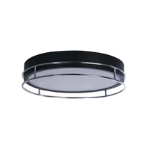 Plafoniera pentru baie Searchlight PHEONIX metal, sticla, negru, crom, alb, E14, IP44 - 62013-3CC