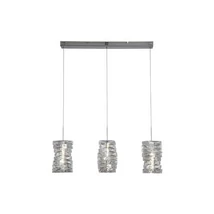 Pendul Searchlight Modena metal, cristal, crom, transparent, LED, 20W, 2049lm, 4000K - 65811-3CC