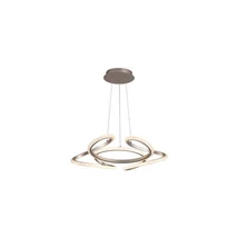 Pendul Searchlight Doodle metal, sampanie, LED, 40W, 4988lm, 3000K - 66110CP