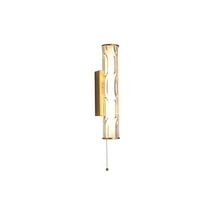 Aplica de perete Searchlight Vibrate metal, sticla, auriu, transparent, LED, 12W, 964lm, 3000K, IP44 - 66310-1GO