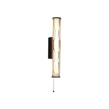 Aplica de perete Searchlight Vibrate metal, sticla, negru, transparent, LED, 13W, 1139lm, 3000K, IP44 - 66311-1BK