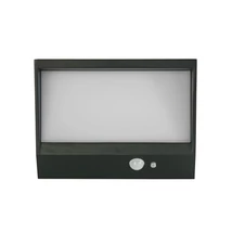 Lampa solara cu senzor de miscare Searchlight SOLAR metal, plastic negru, alb, LED, 3000K, 2W, 215lm, IP54 - 67418BK