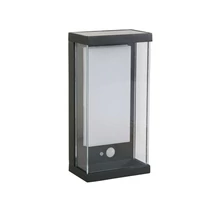 Lampa solara cu senzor de miscare Searchlight SOLAR metal, plastic negru, alb, LED, 3000K, 2W, 245lm, IP54 - 67419BK