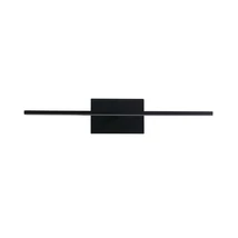 Aplica de perete pentru baie Searchlight AMALFI metal, acril, negru, LED, 7W, 3000K, 433 Lm, IP44 - 68241-41BK