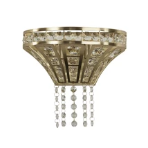 Aplica de perete Searchlight GEMMA metal, cristal, alama, transparent, G9 - 68510-2SB