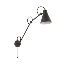 Aplica de perete Searchlight SWING ARM metal, gri, E27 - 7403GY