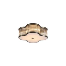 Plafoniera Searchlight Lotus metal, sticla, alama, transparent, E14, 40W - 77210-3AB