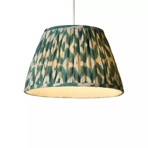 Abajur Searchlight Elosie textil, verde, B22, E14, E27 - 78641GR