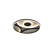 Plafoniera Searchlight Zendisc metal, negru, LED, 20W, 3108lm, 3000K - 82100-39BK