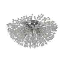 Plafoniera Searchlight SUNBURST metal, cristal, crom, G9 - 83420-4CC