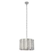Pendul Searchlight ALEXANDRA metal, sticla, argintiu, E14 - 8405-5SS