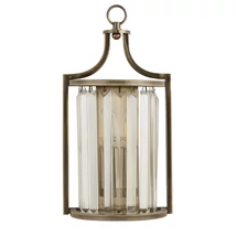 Aplica de perete Searchlight VICTORIA metal, cristal, alama, transparent, E14 - 8571AB