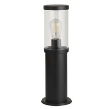 Lampadar exterior Searchlight BAKERLOO metal, plastic, negru, transparent, E27, IP44 - 8631-450