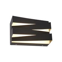 Aplica de perete Searchlight Section metal, negru, LED, 18W, 1448lm, 3000K - 86410BK