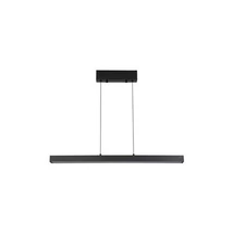 Pendul Searchlight Linear metal, negru, LED, 13W, 4000lm, 2700K-4000K-6000K - 88520BK