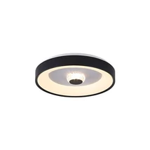 Plafoniera Searchlight Polka metal, plastic, negru, alb, LED, 30W, 3793lm, 3000K - 89735-38BK