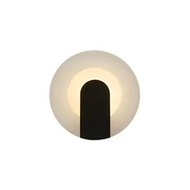 Aplica de perete Searchlight Target metal, acril, negru, opal, LED, 7W, 870lm, 3000K - 95410BK