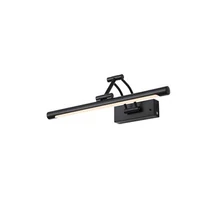 Aplica de perete Searchlight Herron metal, negru, LED, 3W, 74lm, 3000K-4000K-6500K - 96510-45BK