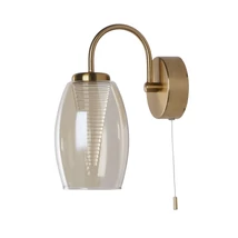 Aplica de perete Searchlight CYCLONE metal, sticla, bronz, sampanie, LED, 3000K, 6W, 476lm - 97292-1CP