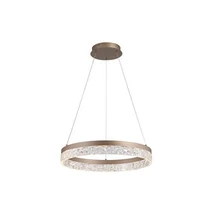 Pendul Searchlight Madeleine metal, cristal, maro, transparent, LED, 25W, 3027lm, 3000K - 98700-50LT