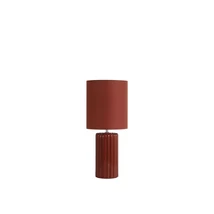 Veioza Searchlight GROOVE ceramic, textil, portocaliu, E14 - EU22353OR