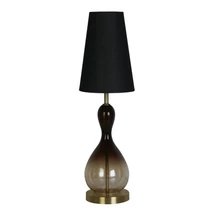 Veioza Searchlight MARAKESH metal, sticla, textil, negru, E27 - EU23186BK