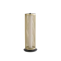 Veioza Searchlight THREAD metal, negru, auriu, LED, 12W, 3000K, 480 Lm - EU25154-1BK