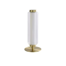Veioza Searchlight MOD metal, sticla, acril, auriu, transparent,  LED, 8W, 3000K, 668 Lm - EU26251SB