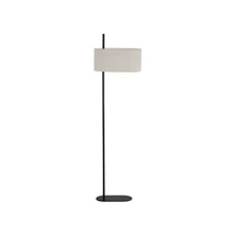 Lampadar Searchlight Hessian metal, textil, negru, alb, E27, 60W - EU30502BK