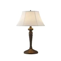 Veioza Searchlight Amy metal, textil, negru, alb, E27, 60W - EU46092WH