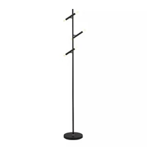Lampadar Searchlight Wands metal, negru, LED, 14.02W, 342lm, 2700K - EU4869BK