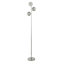 Lampadar Searchlight MARBLES metal, crom, LED, 4000K, 16.5W, 1875lm - EU5089CC