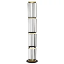 Lampadar Searchlight CIRCOLO metal, plastic, negru, alb, LED, 3000K, 35W, 884lm - EU54211-1BK