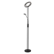 Lampadar Searchlight MOTHER & CHILD metal, negru, LED, 3000K, 31W + 5W, 3900lm+625lm - EU55601BK